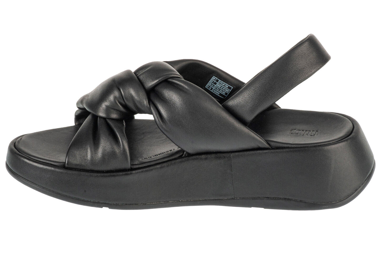 Sandales FitFlop F-Mode Knot en Cuir Souple, Bride en B et Plateforme Plate 2/7