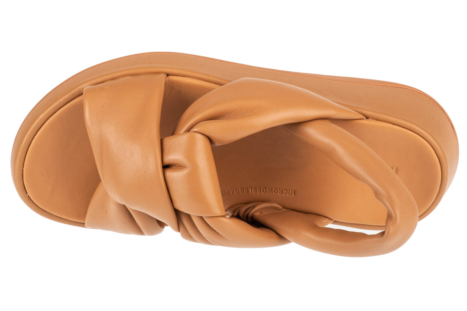 Sandales FitFlop F-Mode Knot en Cuir Souple, Bride en B et Plateforme Plate 3/7