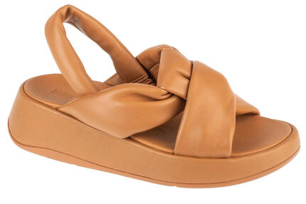 FITFLOP FitFlop F-Mode Knot Soft-Leather Flatform B/Strap Sandals KLASSIEK