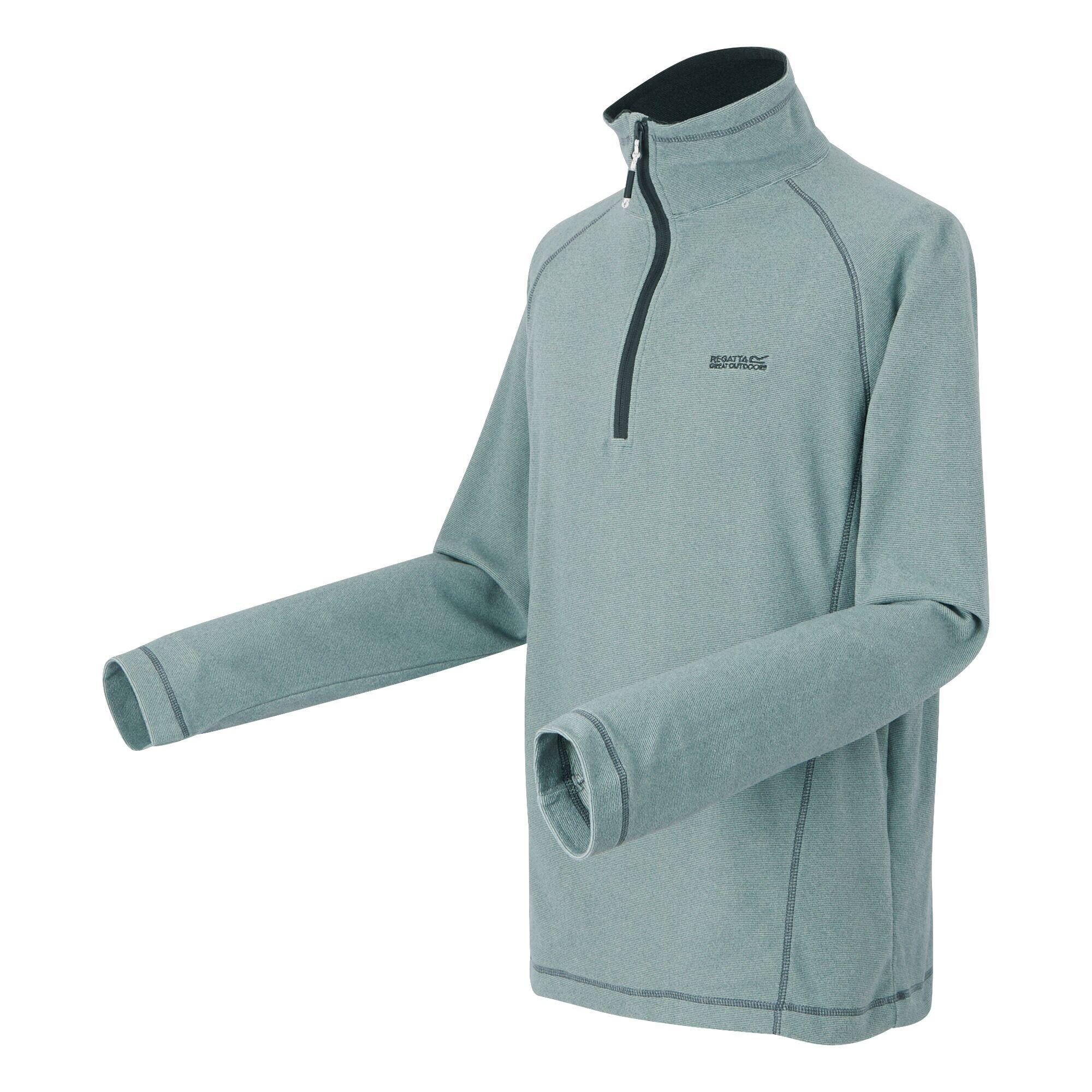 Great Outdoors Mens Montes Funnel Neck Fleece Jumper (Glacier/Stormy Weather) 3/4