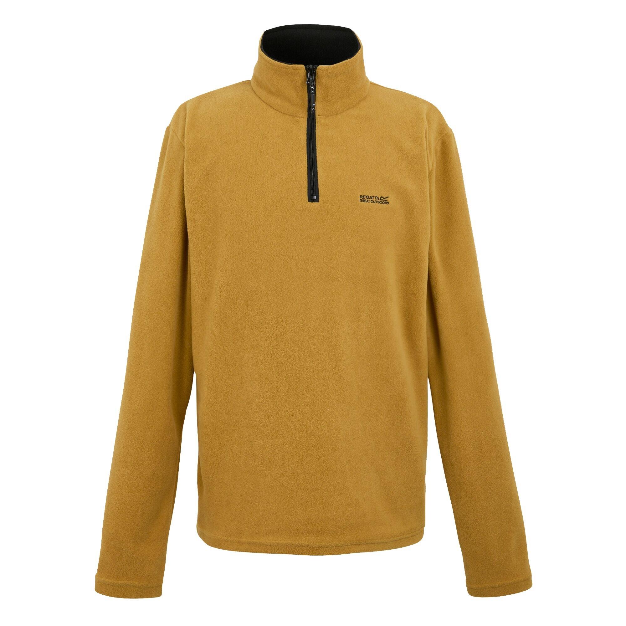 REGATTA Great Outdoors Mens Thompson Half Zip Fleece Top (Mustard)