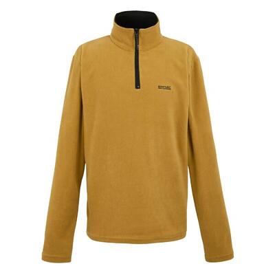 Geweldig voor buiten heren thompson half zip fleece sweater (mosterd)