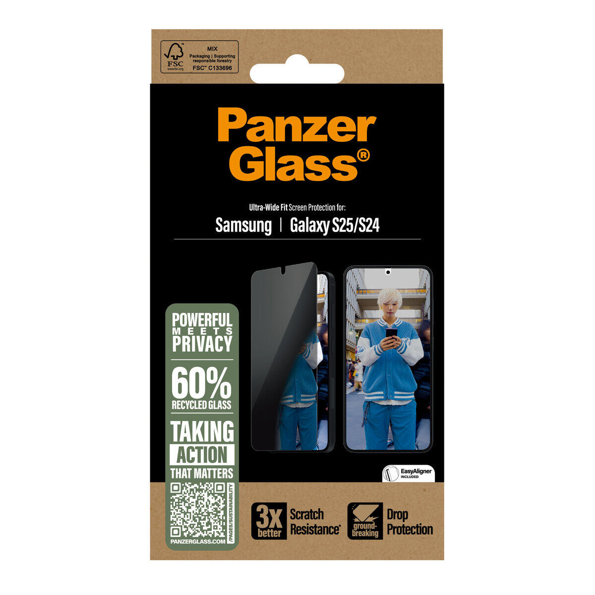 Protector de Pantalla para Móvil PanzerGlass Samsung S25-S24 2/2
