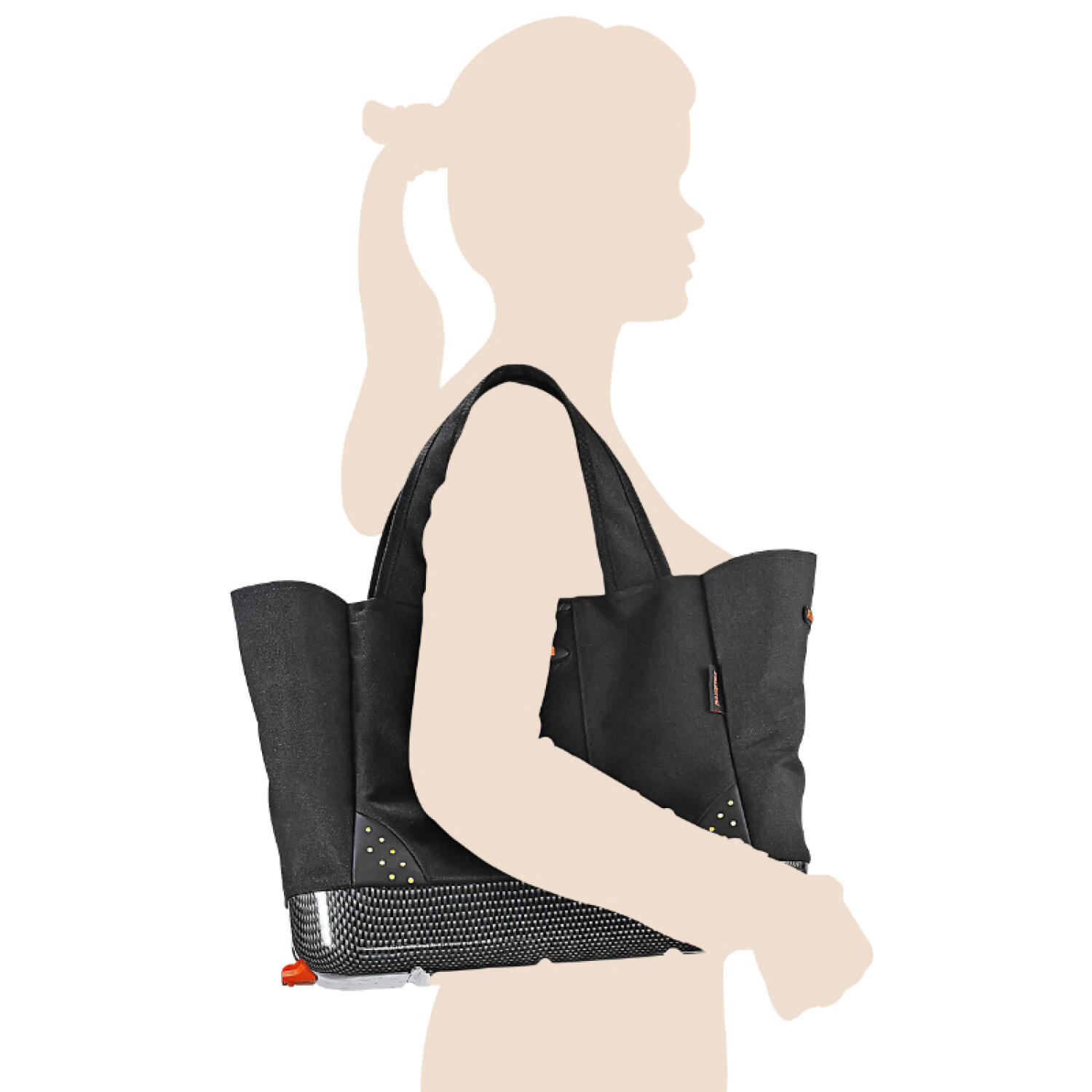 Panier vélo sac avec poignées Ibera Shopping Systeme Pakrak 4/5