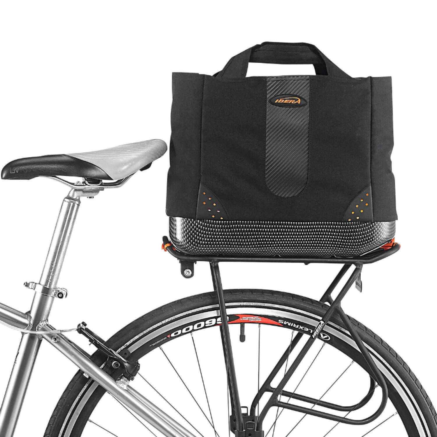 Panier vélo sac avec poignées Ibera Shopping Systeme Pakrak 2/5