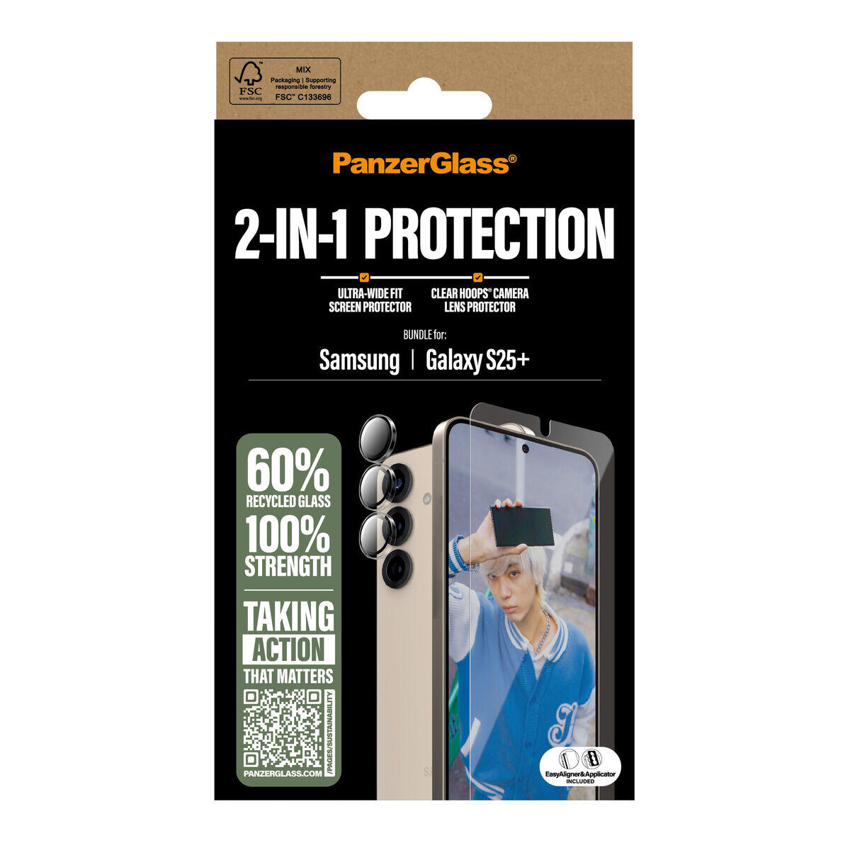 Protector de Pantalla para Móvil PanzerGlass Galaxy S25 Plus 2/2