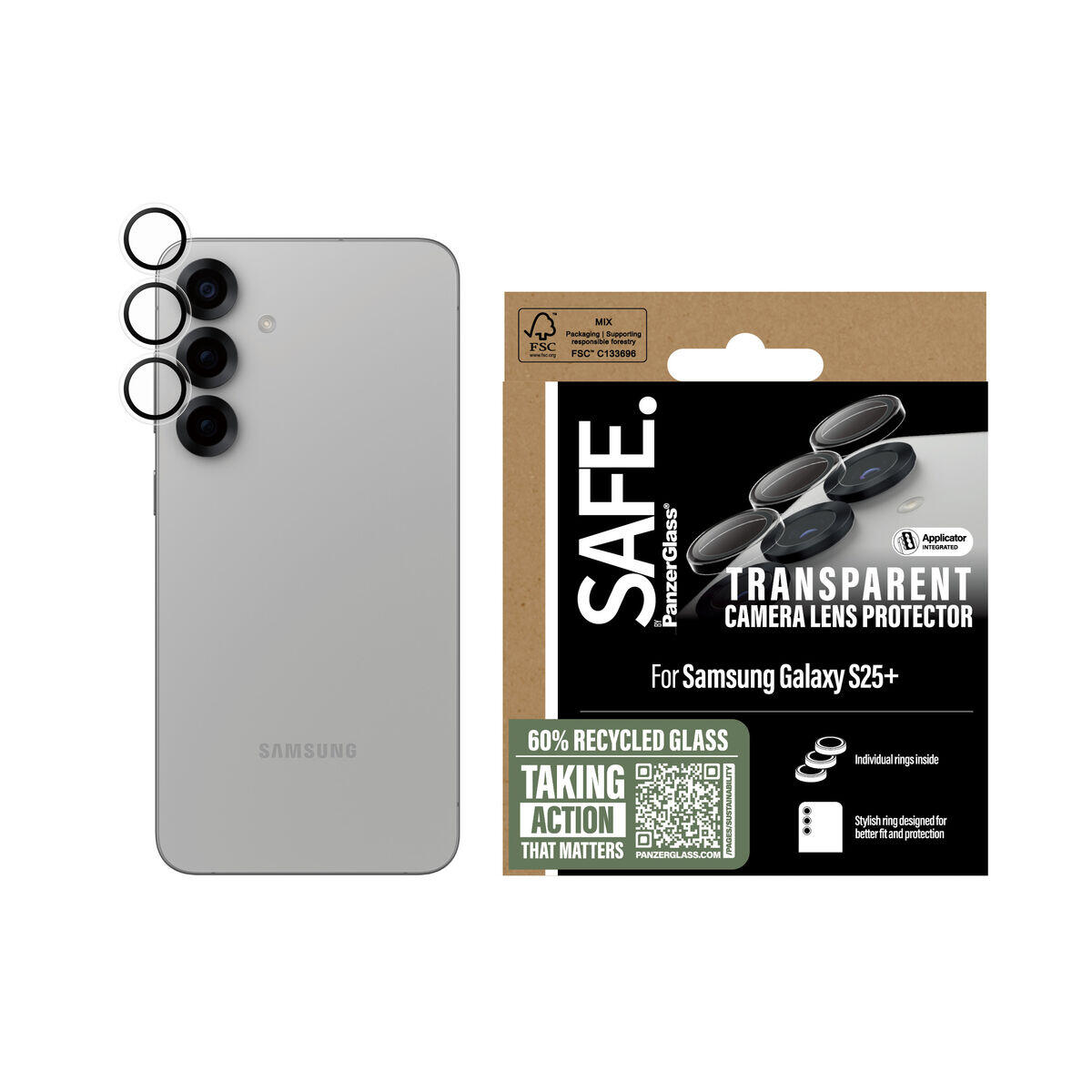Protetor de ecrã para o telemóvel PanzerGlass Galaxy S25 Plus