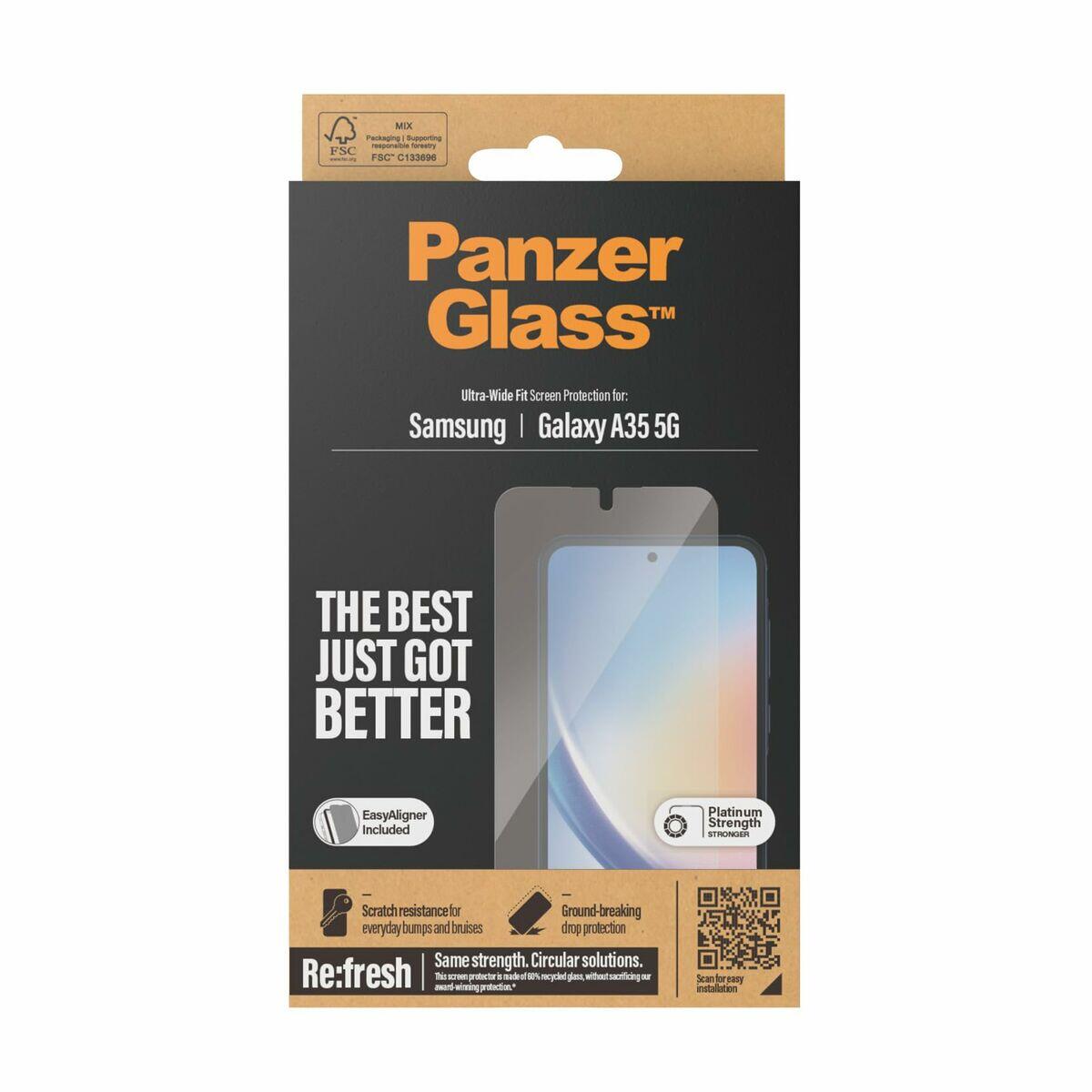 Protetor de ecrã para o telemóvel PanzerGlass Samsung A35 Transparente