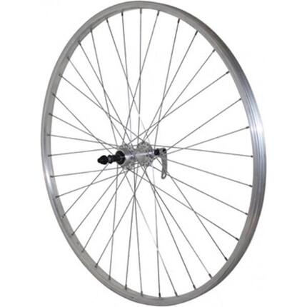 Roue de vélo VTC arrière aluminium moyeu Velox Rl 7-6V.