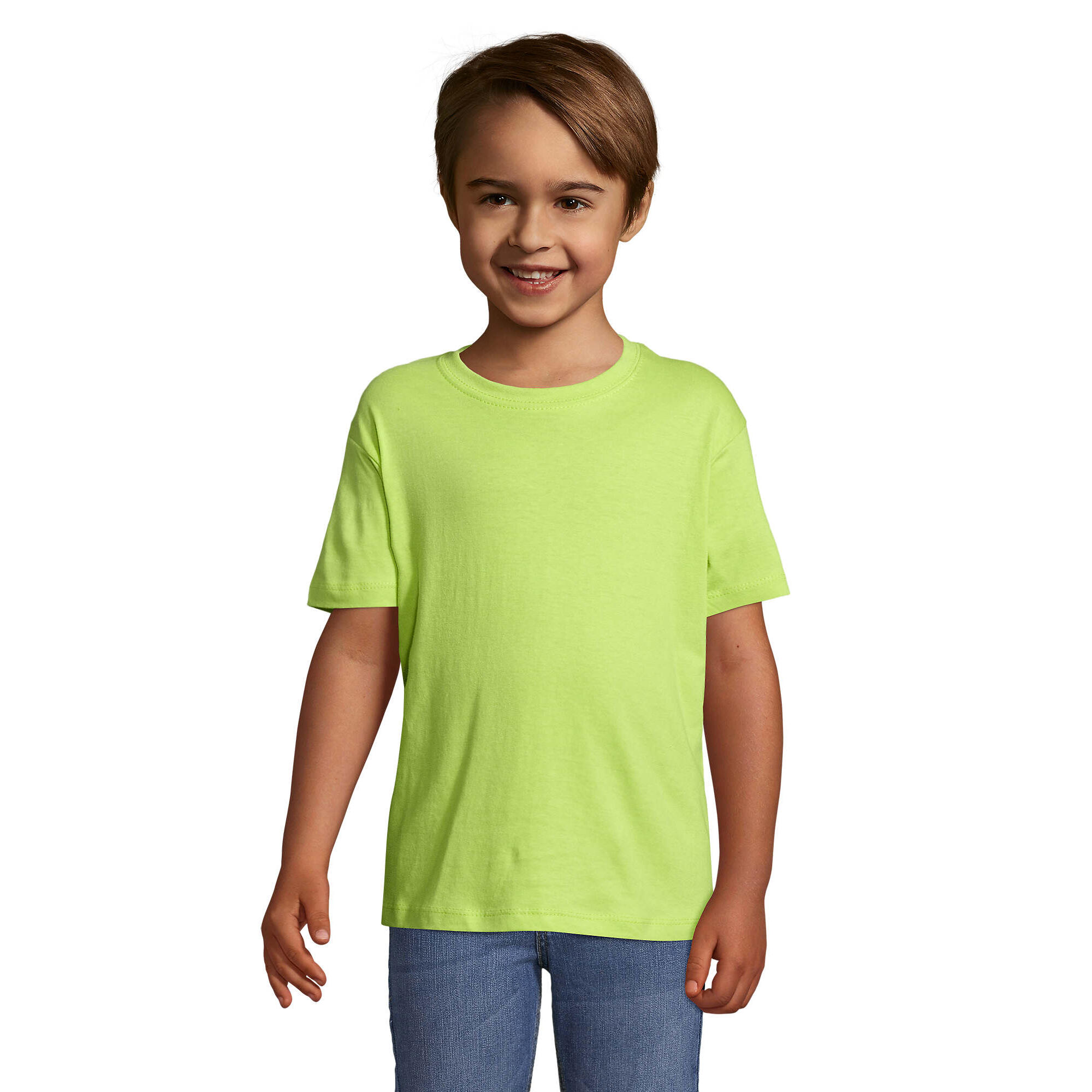 SOL'S T-Shirt Regent para crianças e jovens Verde maçã