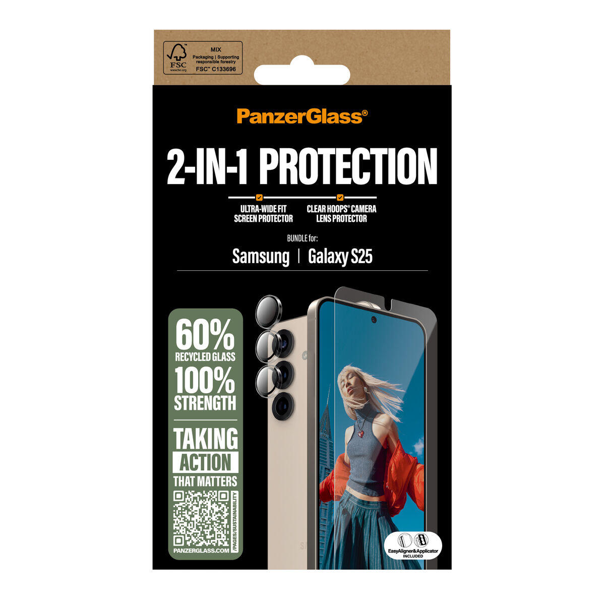 Film Protecteur pour Téléphone Portable PanzerGlass Samsung S25 2/2