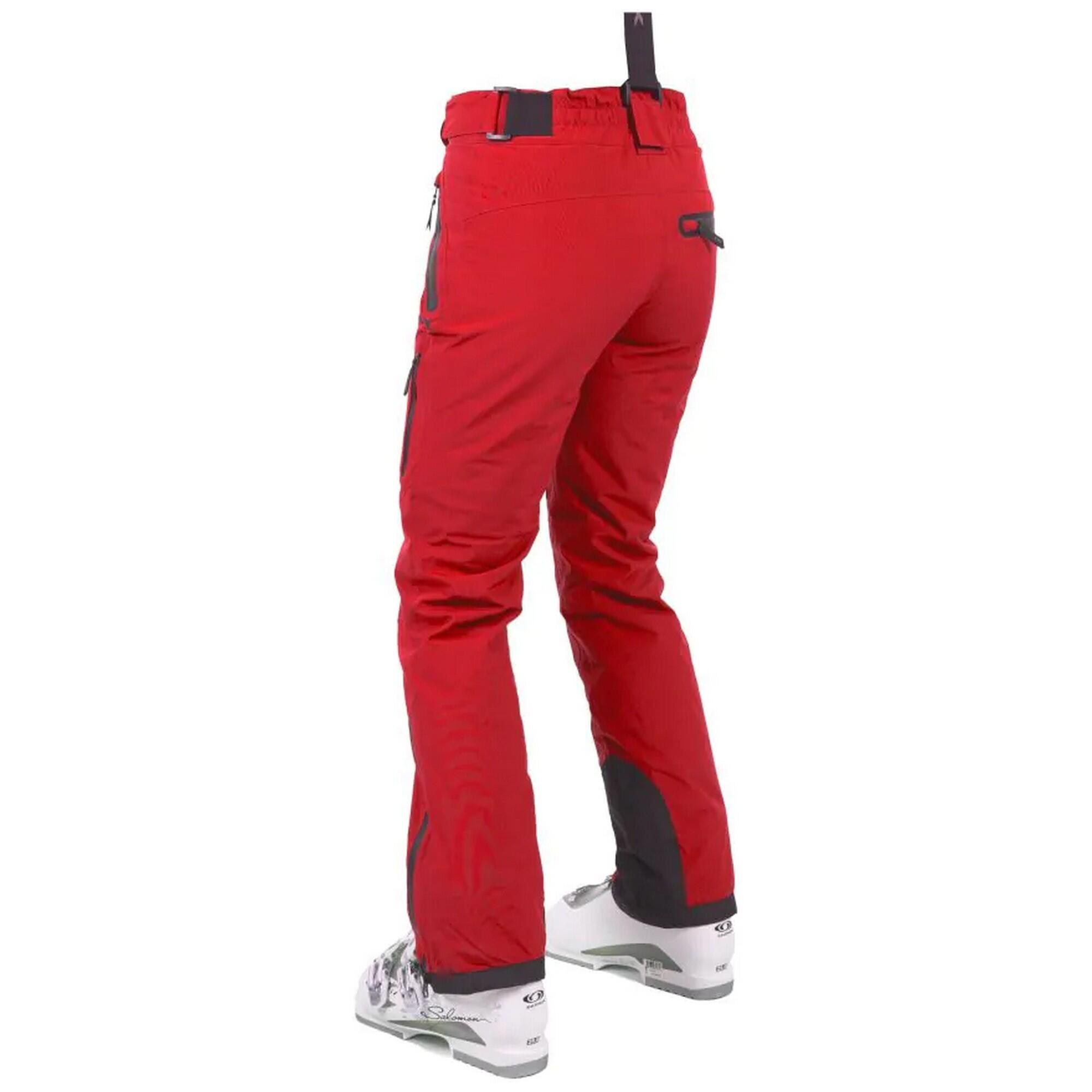Donna DLX Impermeabile Pantaloni Da Sci Trespass Marisol II Rosso 2/3