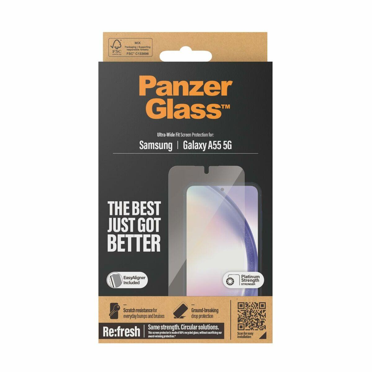 Protetor de ecrã para o telemóvel PanzerGlass Samsung A55 Transparente
