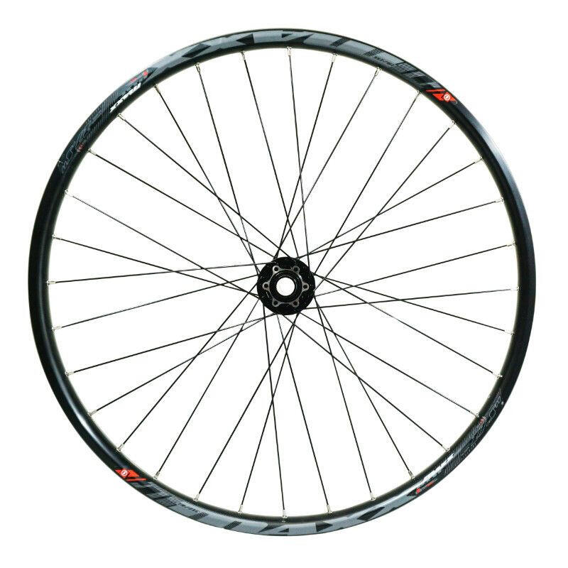 Roue de vélo VTT disc 6 trous avant (tubeless et tubetype) pour axe 20-100 Velox 2/4
