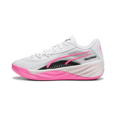 Puma All Pro Nitro Schuhe weiß pink Basketball 309689