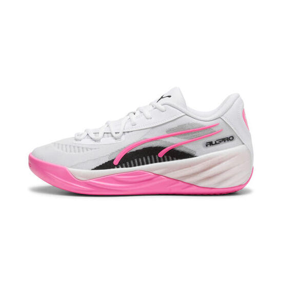 Puma All Pro Nitro Schuhe weiß pink Basketball 309689