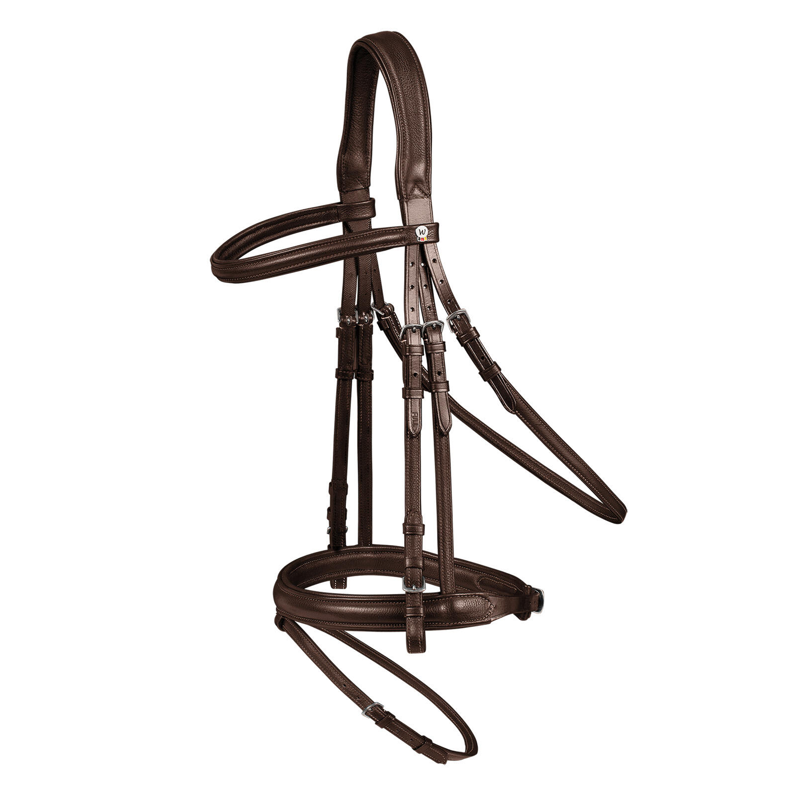 Briglia combinata da equitazione con nasello Waldhausen X-Line Supersoft 1/1