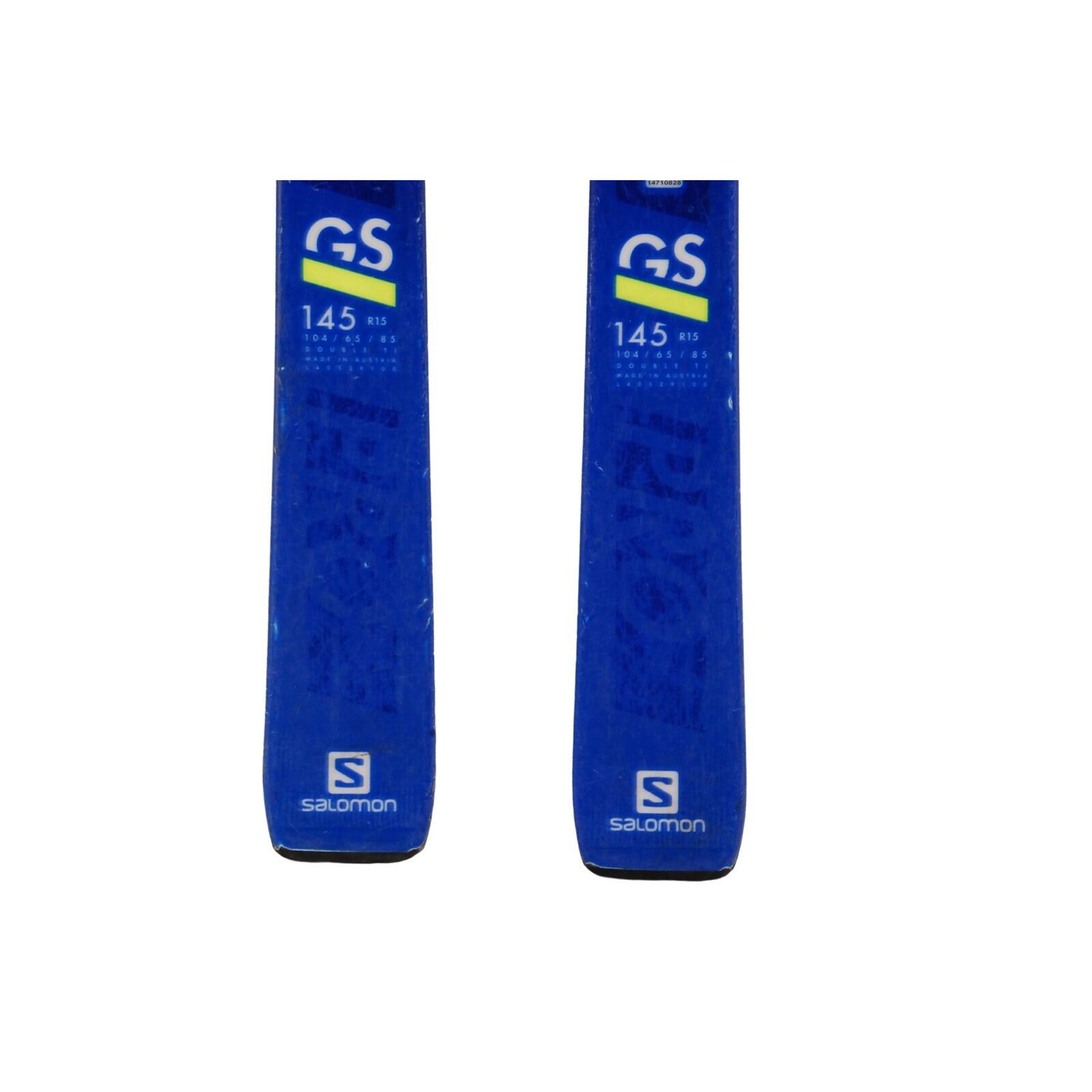 RECONDITIONNE - Ski Junior Salomon Race Gs Pro + Fixations 4/5