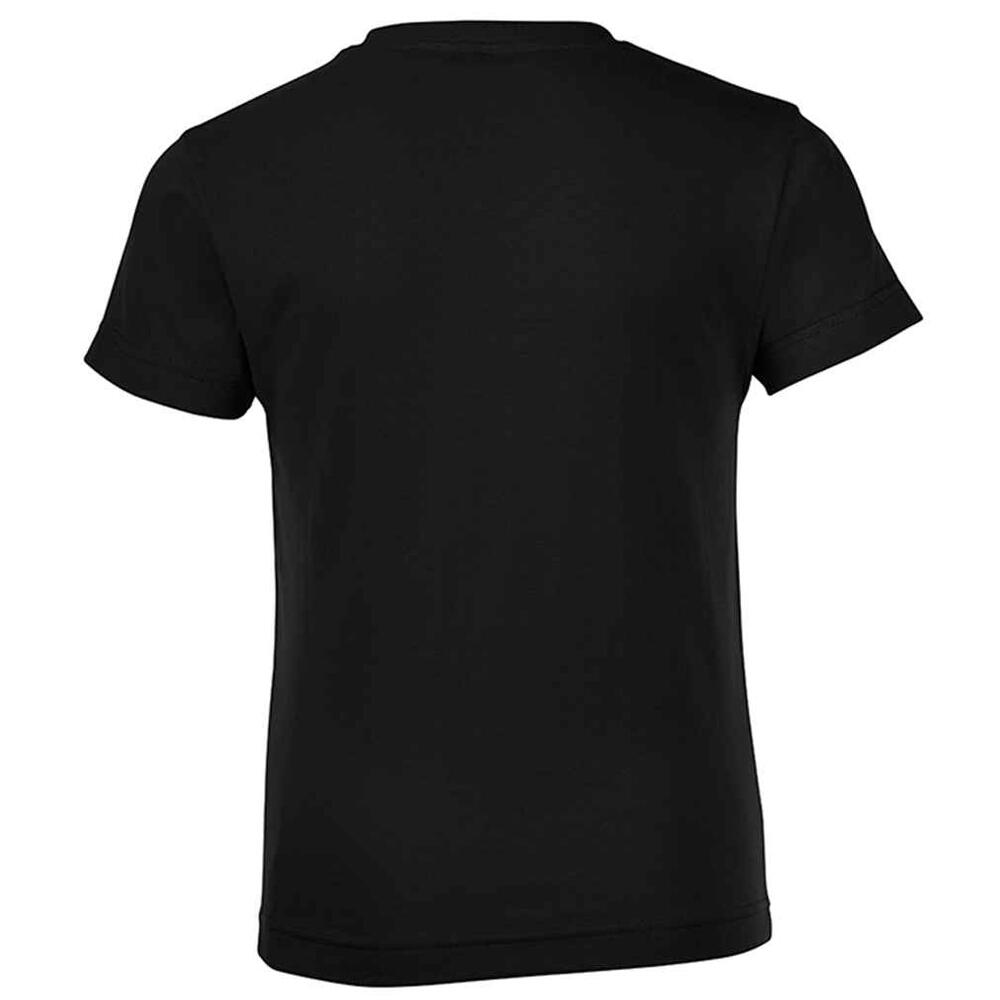 T-Shirt normal para crianças/jovens Preto Profundo 2/4