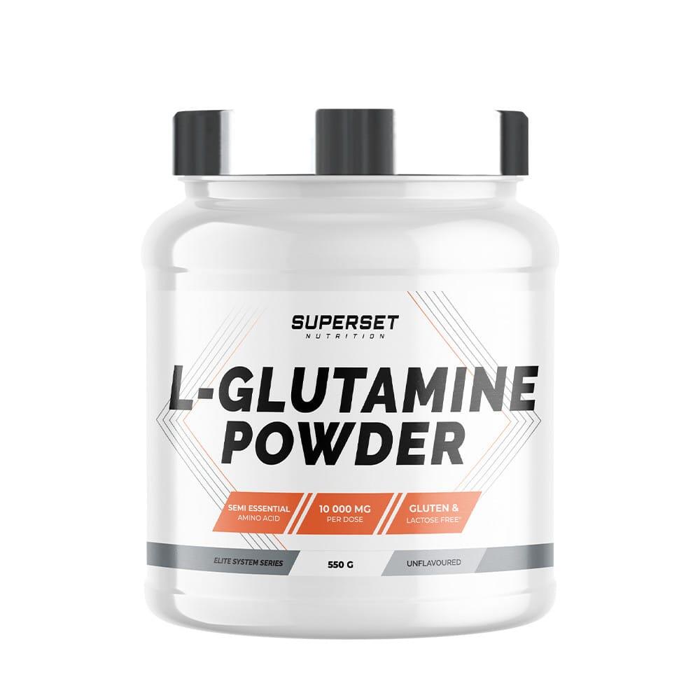 SUPERSET NUTRITION Glutamine - L-glutamine Poeder (550g) - Neutraal