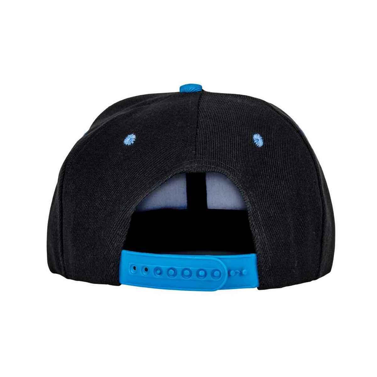 Original Bronx Flat Snapback Cap (Black/Azure) 2/3