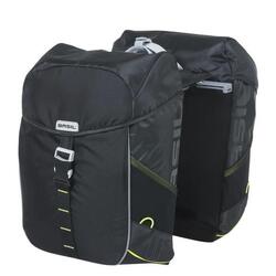 Basil Sac à Dos Double Miles - 34 Litres, 2x, Noir Lime
