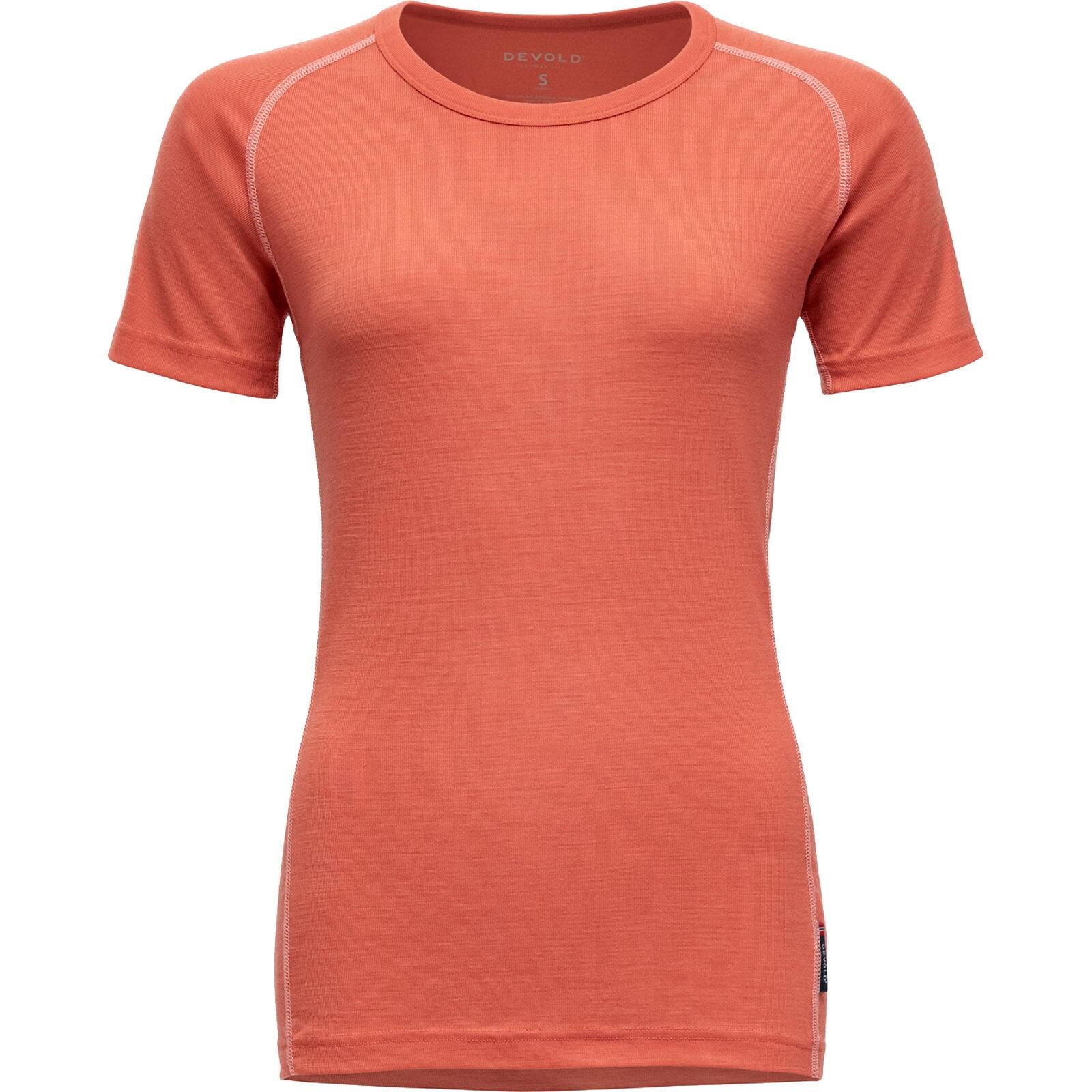 DEVOLD Funktionsshirt Lauparen Merino 190 Base Tee Wmn coral