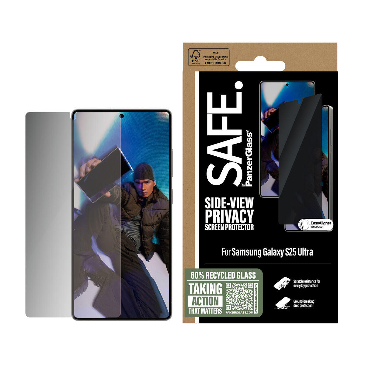 Protetor de ecrã para o telemóvel PanzerGlass Samsung S25 Ultra