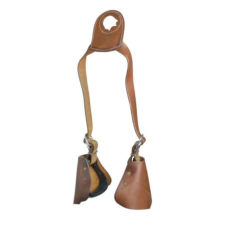 Étriers Western D'occasion Enveloppés De Cuir - Pour équitation Loisir Ou Randonnée