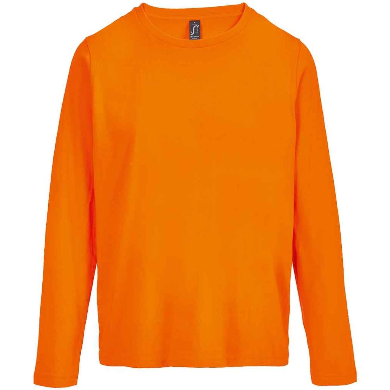SOL'S Womens/Ladies Monarch LongSleeved TShirt (Orange)