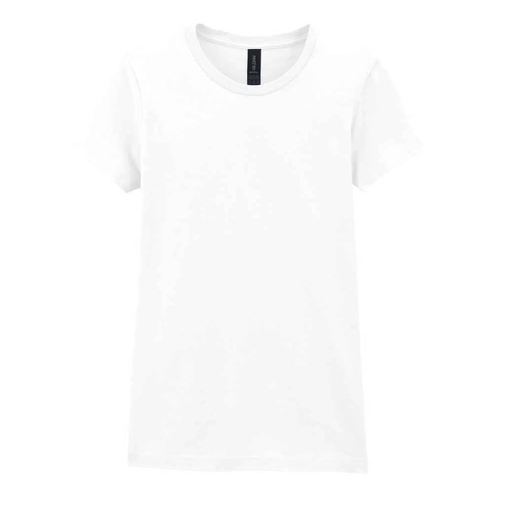Womens/Ladies Softstyle Plain Ringspun Cotton Fitted TShirt (White