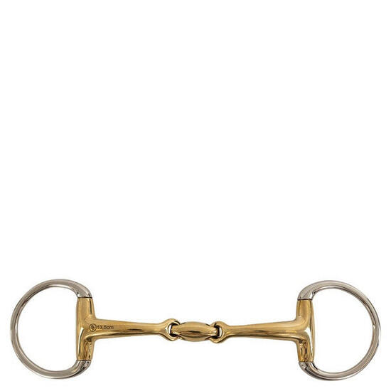 Mors olive pour cheval double brisures incurvé BR Equitation Soft Contact