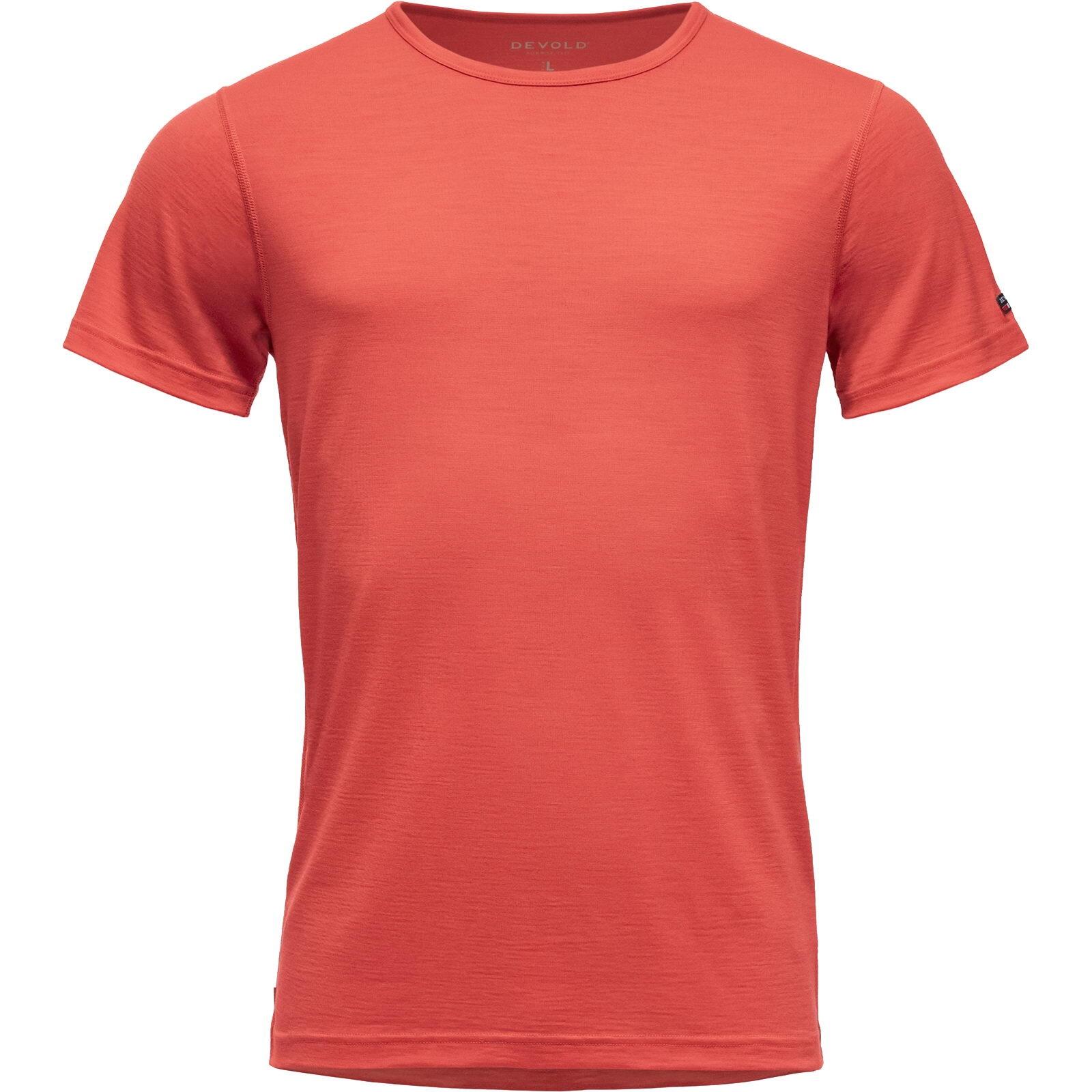 DEVOLD Funktionsshirt Breeze Merino 150 T-Shirt Man cayenne