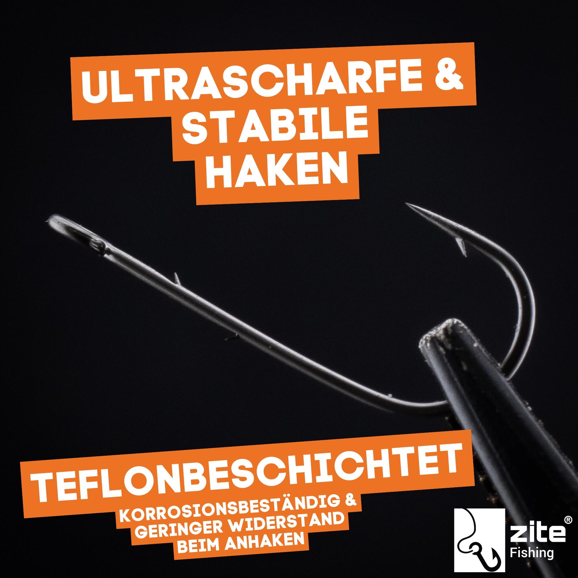 Cheburashka ProSharp Rigs #4 Metallic-Tungstenperle Forellen-Haken ...