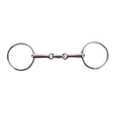 2-rings bit voor paarden met dubbele loop horze