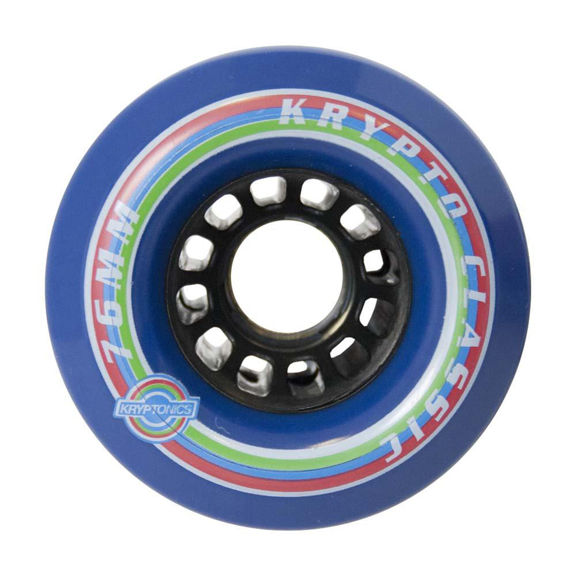 Kryptonics - Roue De Skateboard Kryptonics Longbd Kry Classic K 80a - Roue - Bleu - 76 Mm - Decathlon