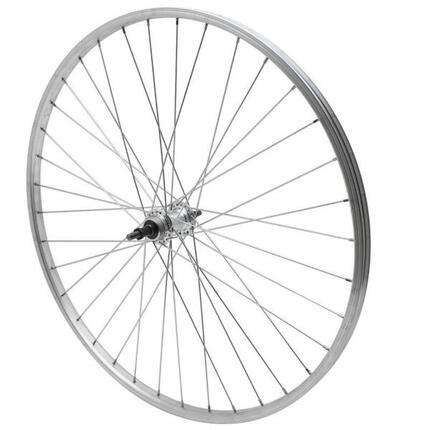Roue de vélo VTC-City arrière aluminium moyeu aluminium axe plein Velox Rl 7-6V