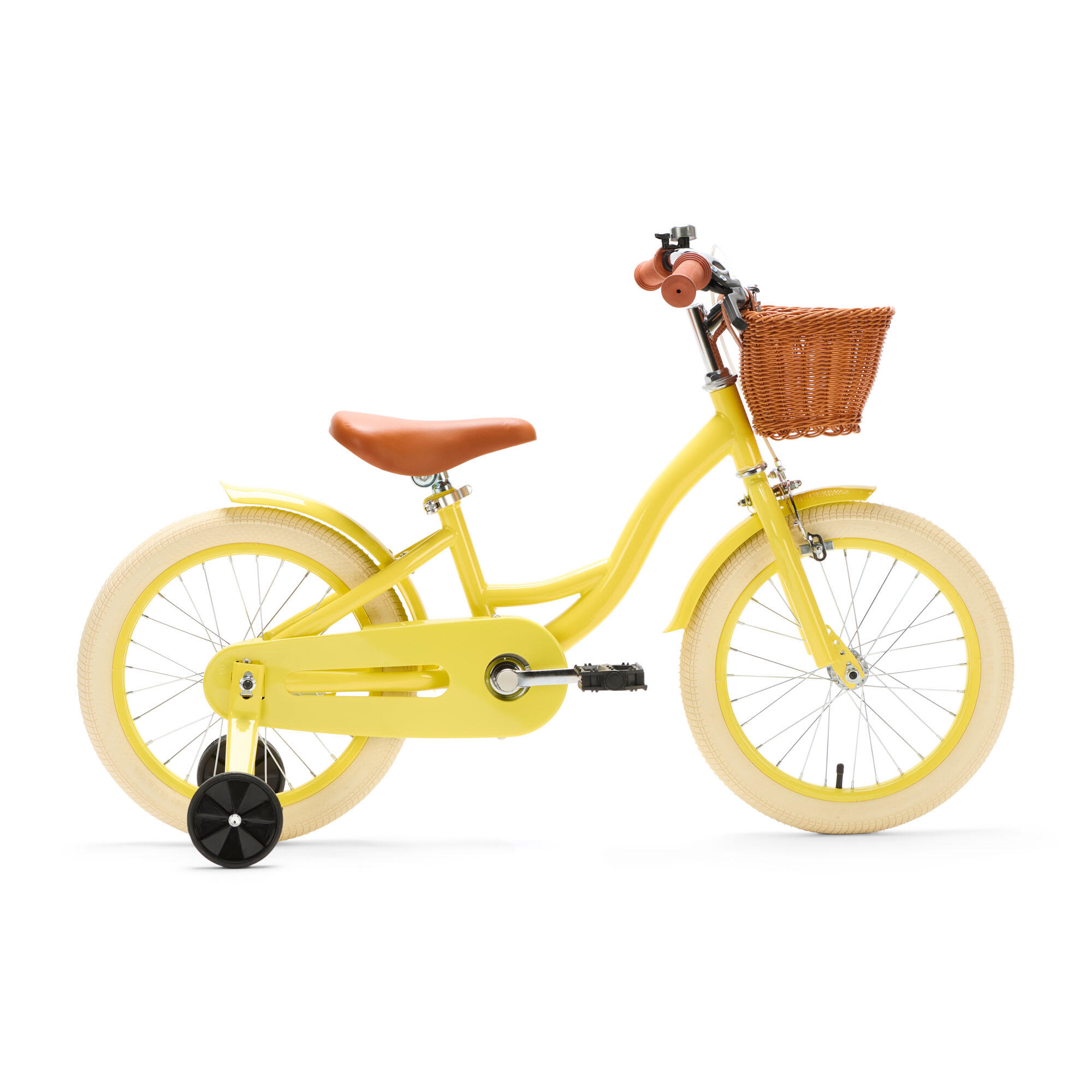 GENERATION Generation Blanco 16 Inch Geel – Kinderfiets met mandje
