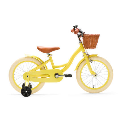 Generation Blanco 16 Inch Geel – Kinderfiets met mandje