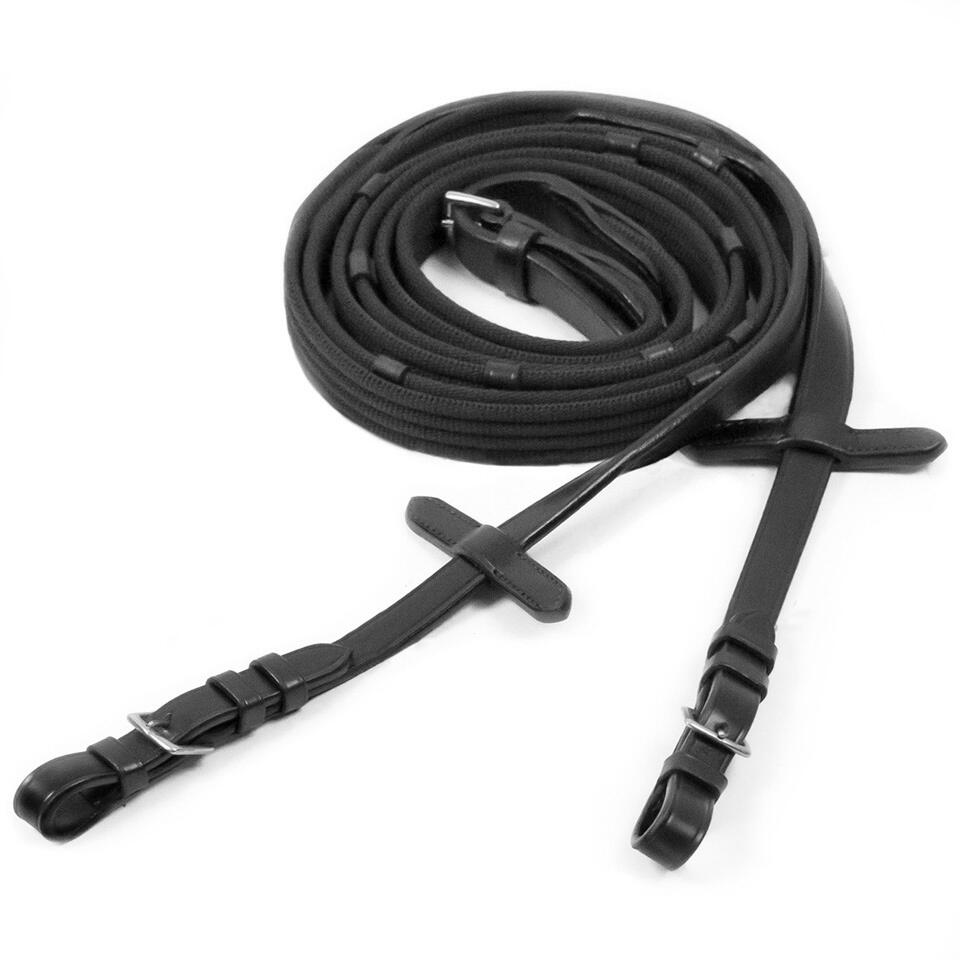 Rênes en sangle avec boucle cuir pour cheval Schockemöehle 2/2