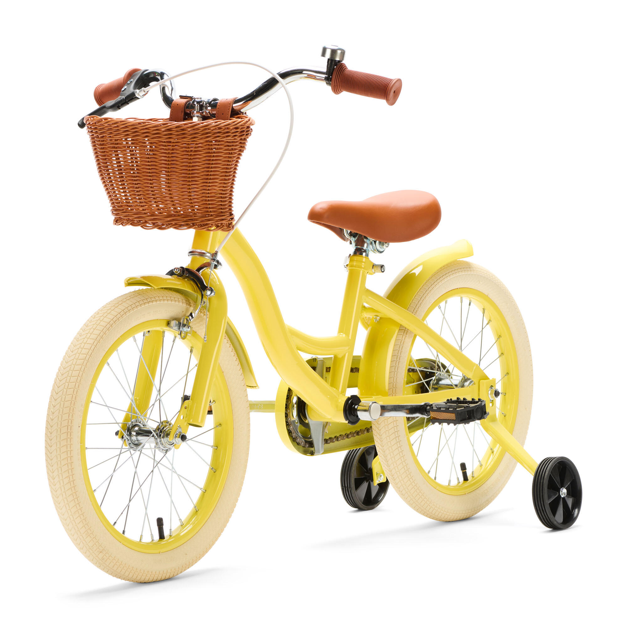 Generation Blanco 16 pulgadas Amarilla – Bicicleta Infantil con Cesta 2/4