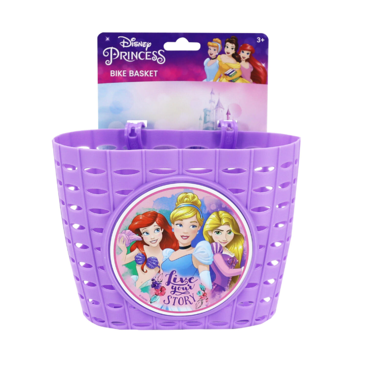 CESTA DE BICICLETA INFANTIL DAS PRINCESAS DA DISNEY 2/3