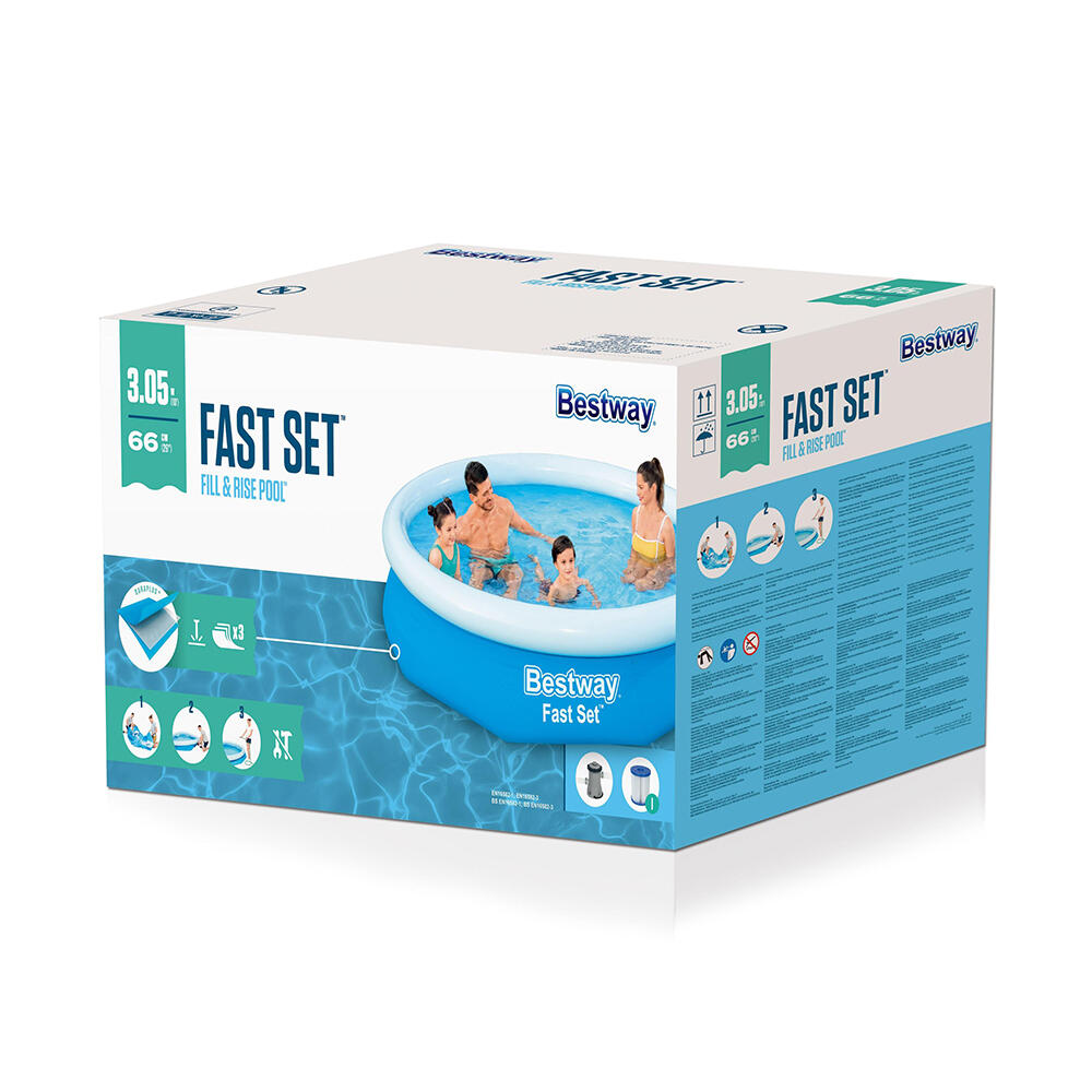 Bestway Fast Set Round Inflatable Pool S et 3.05 m x 66 cm 4/7