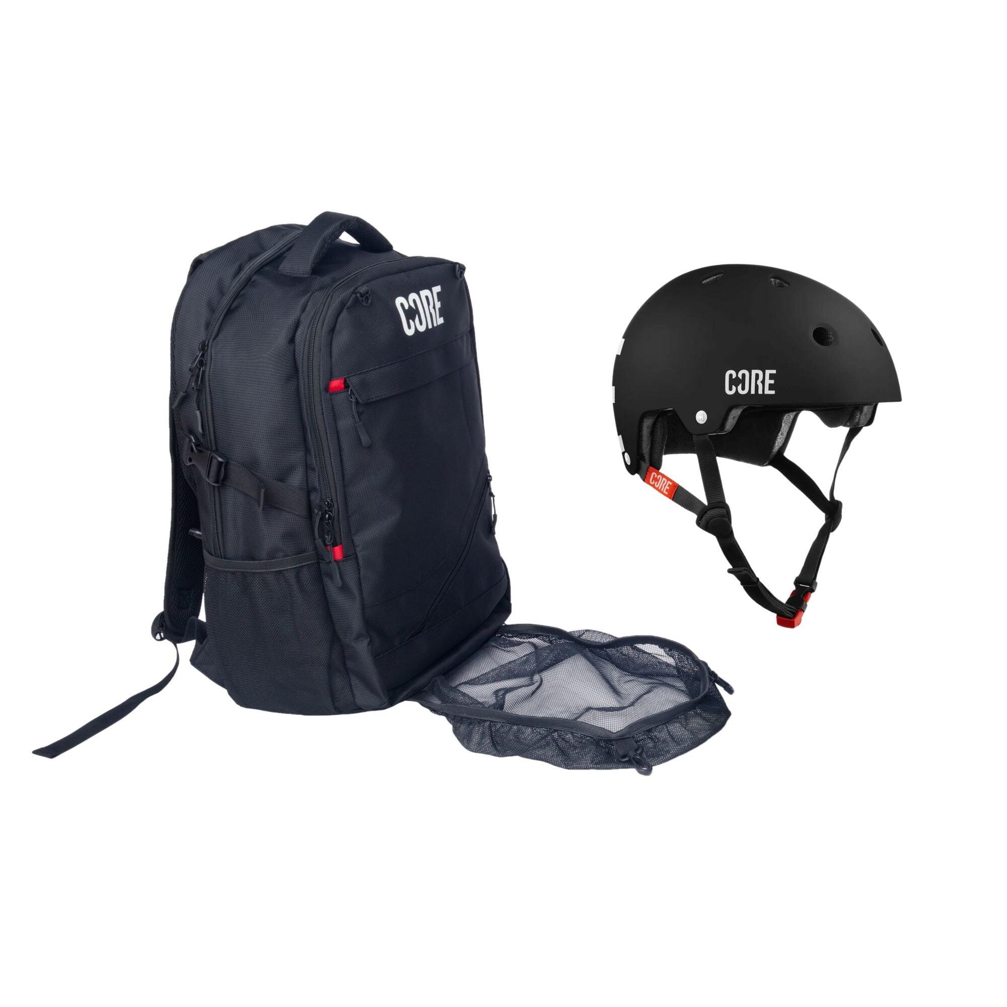 Zaino con rete per il trasporto del casco Core 2/7