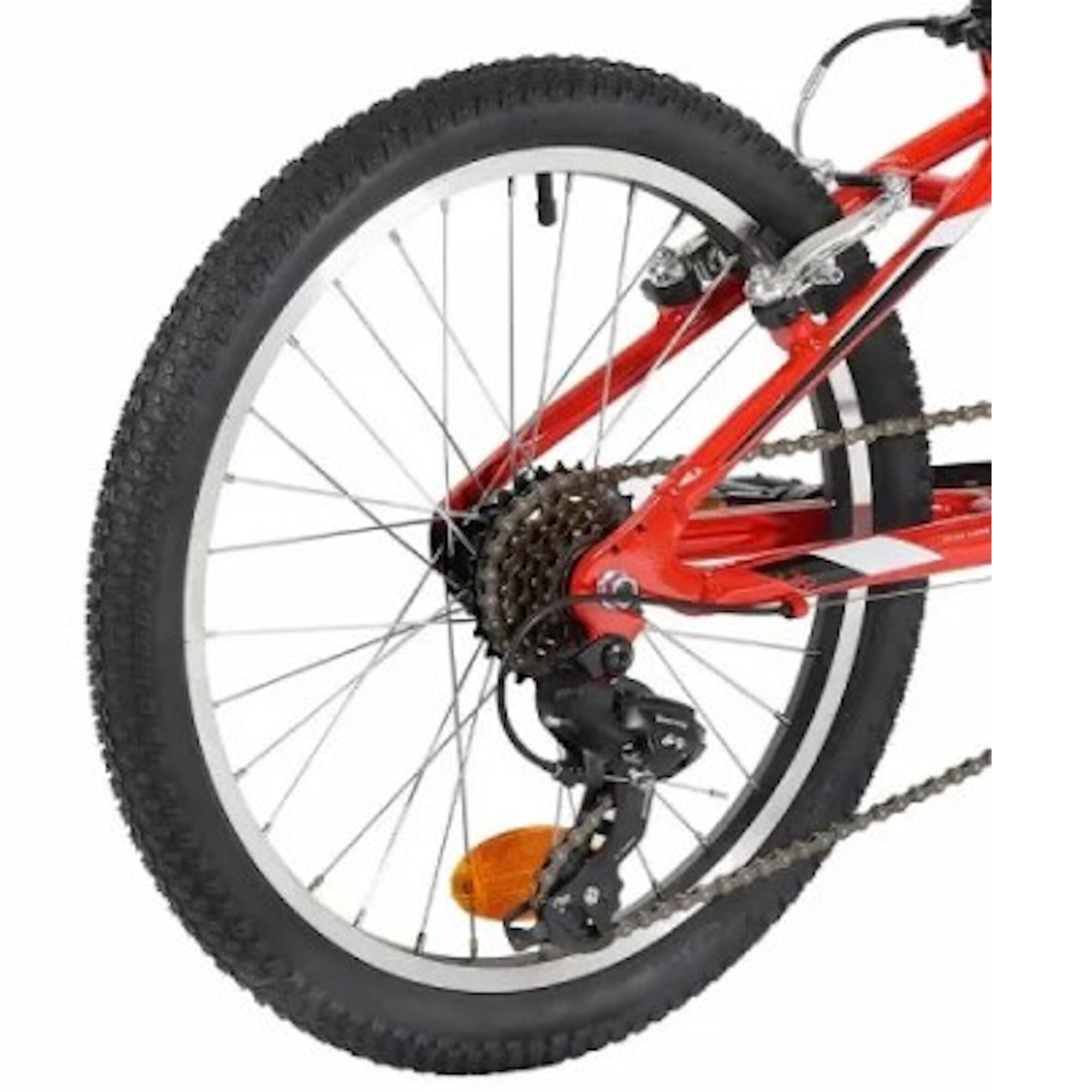 Bicicleta júnior 6v Vermelha Eleven Vortex 20" dos 6 aos 9 anos (1,20-1,35 cm) 3/5