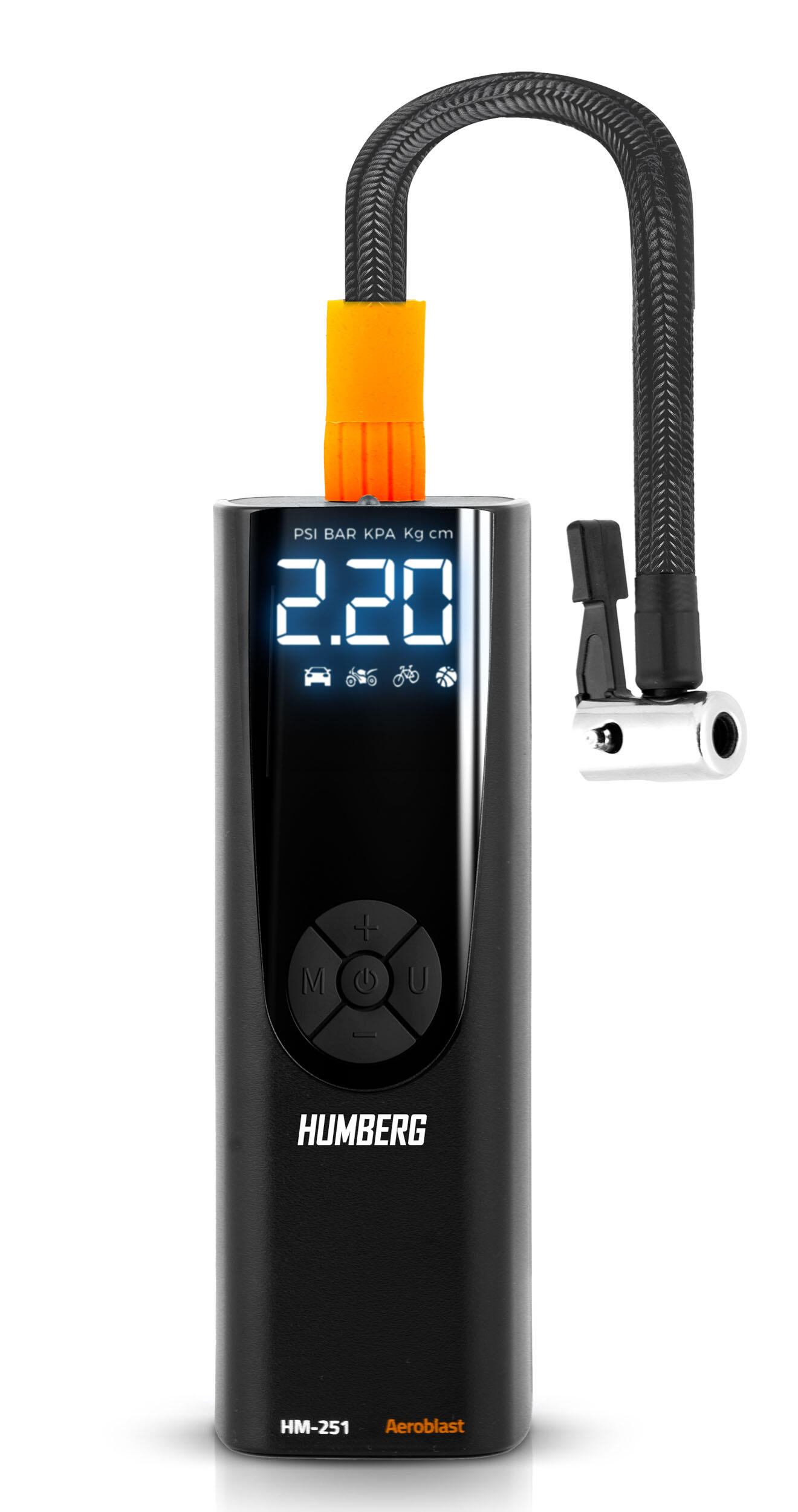 Pompka elektryczna rowerowa 12V  sprężarka do opon Humberg HM-251 2/7