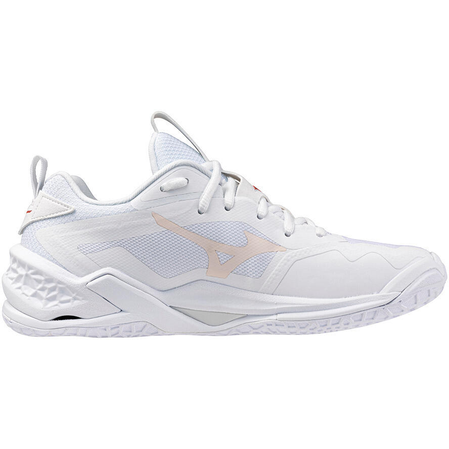 Scarpe da ginnastica Mizuno Wave Stealth, Bianca, Donne 4/5