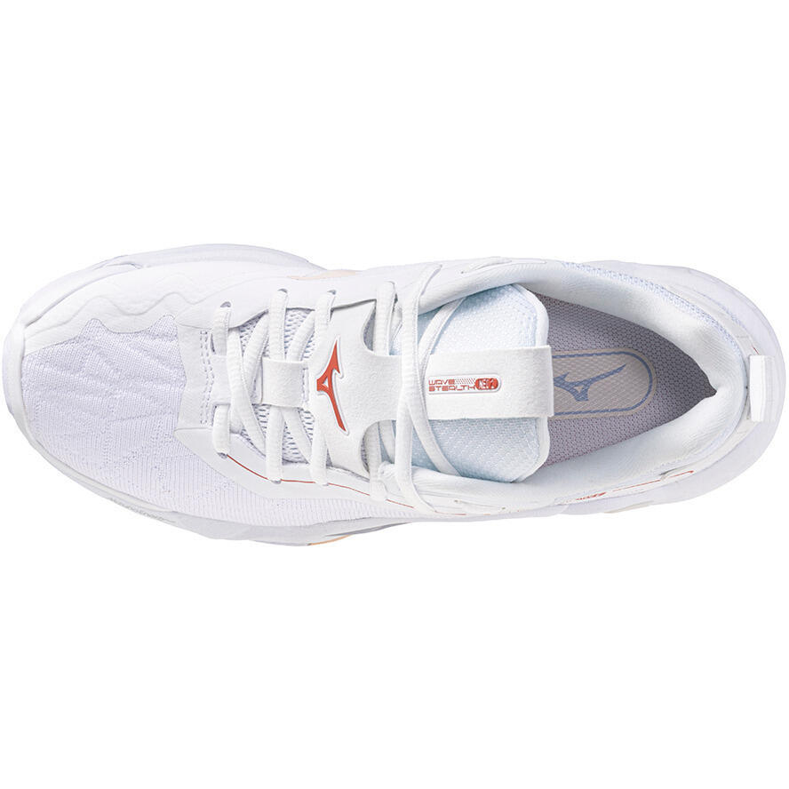 Scarpe da ginnastica Mizuno Wave Stealth, Bianca, Donne 2/5