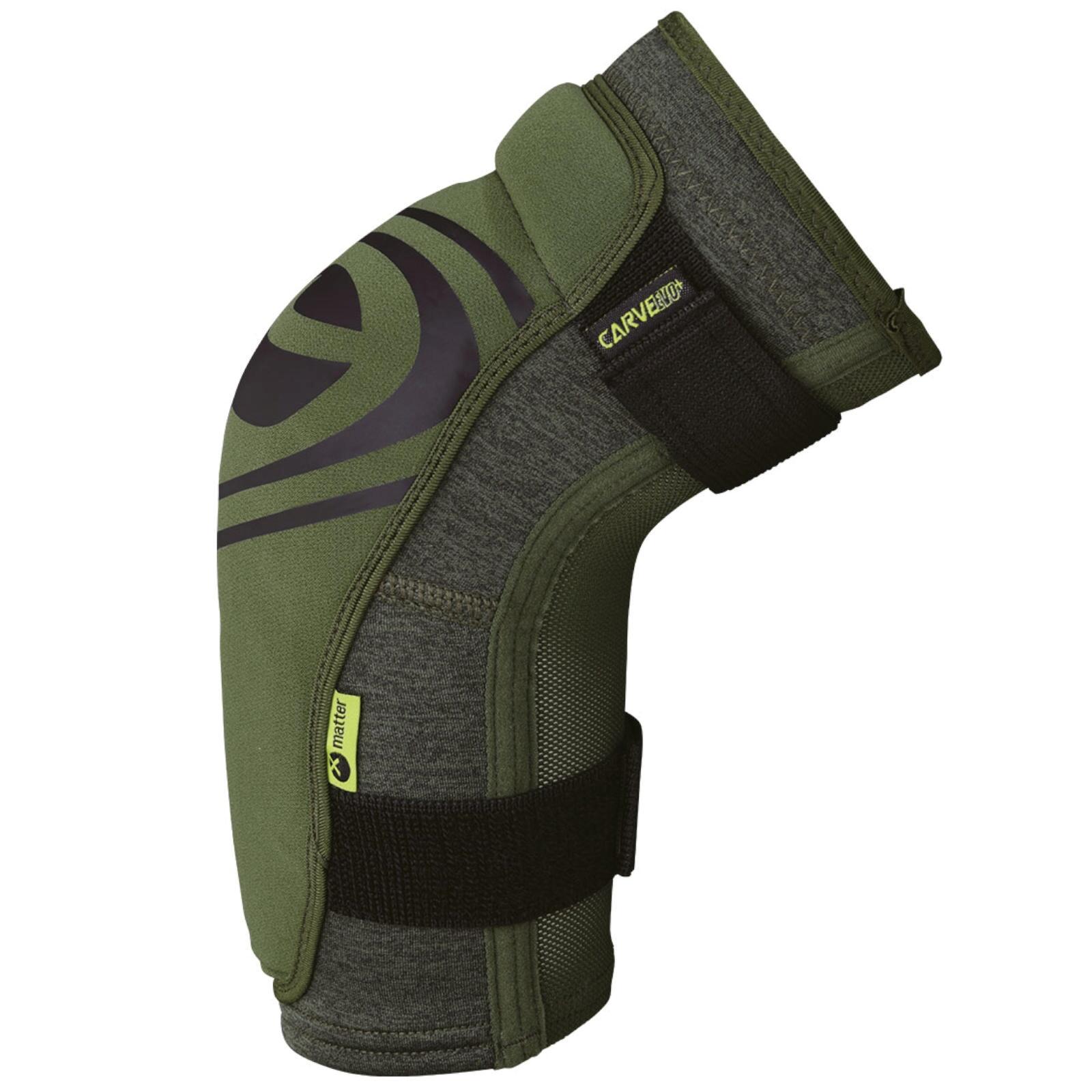 iXS Unisex Ellenbogenschoner Carve Evo, Olive 2/3
