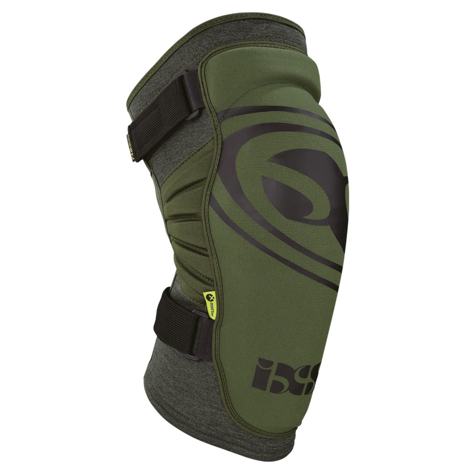 IXS Carve EVO+ Jeugd kniebeschermer - olijfgroen